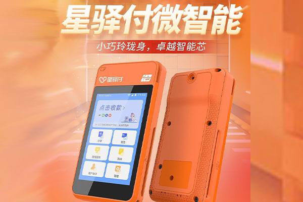 雅星镇国通微电签POS机